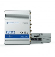 Маршрутизатор RUTX12 ДВА модема 4G (LTE) cat6 / 3G . 2x SIM / W-Fi 5 / 4x Gigabit RJ-45 / USB 2.0 / GPS/GNSS / BLE                                                                                                                                        