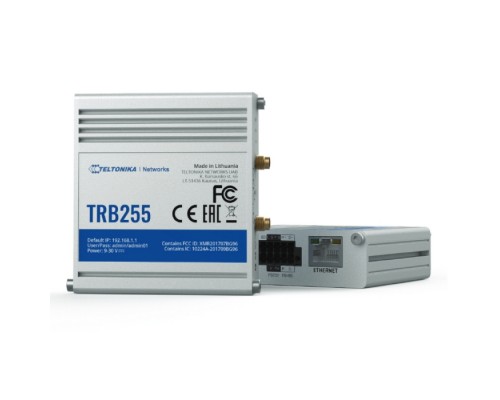 Коммутационный блок ТRB255 industrial M2M LTE gateway 4G (LTE) cat m1 3G / 2x SIM/ 1x RJ45 / digital i/o / RS232 / RS485 / GPS/GNSS / NB-IoT