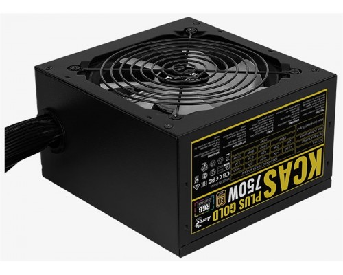 Блок питания Aerocool KCAS PLUS GOLD 750W 750W, ATX v2.4, APFC, Fan ARGB 12cm, 80+ Gold, Retail