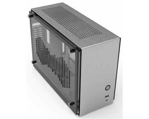 Корпус ZALMAN M2 MINI, MITX, ALUMINIUM, SILVER, WINDOWx2, RISER CARD, 2x3.5