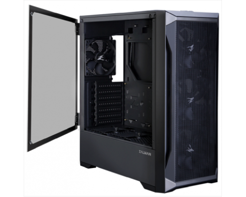 Корпус ZALMAN Z8, ATX, BLACK, FRONT MESH, WINDOW, 2xCOMBO (3.5