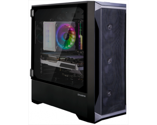 Корпус ZALMAN Z8, ATX, BLACK, FRONT MESH, WINDOW, 2xCOMBO (3.5