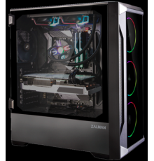 Корпус ZALMAN Z8 TG, ATX, BLACK, FRONT TG, WINDOW, 2xCOMBO (3.5