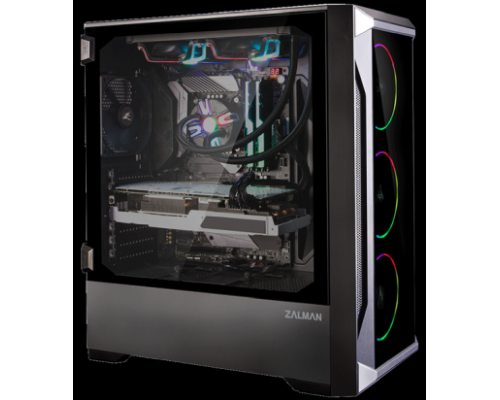 Корпус ZALMAN Z8 TG, ATX, BLACK, FRONT TG, WINDOW, 2xCOMBO (3.5