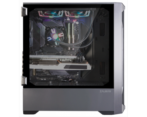 Корпус ZALMAN Z8 MS, ATX, BLACK, FRONT MESH, WINDOW, 2xCOMBO (3.5