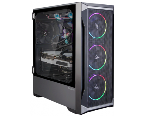 Корпус ZALMAN Z8 MS, ATX, BLACK, FRONT MESH, WINDOW, 2xCOMBO (3.5