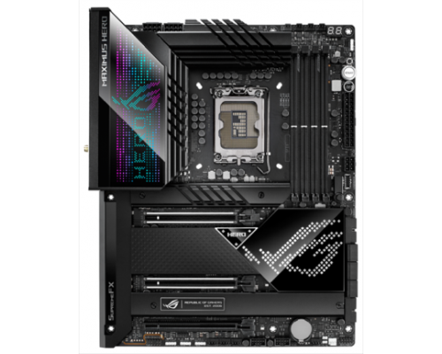 Материнская плата ASUS ROG MAXIMUS Z690 HERO, LGA1700, Z690, 5*DDR5 , HDMI+DP, SLI+CrossFireX, SATA3 + RAID, Audio, Gb LAN, USB 3.2, ATX; 90MB18E0-M0EAY0