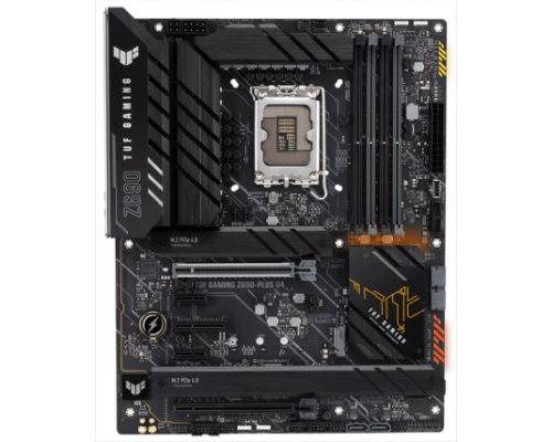 Материнская плата ASUS TUF GAMING Z690-PLUS D4, LGA1700, Z690, 4*DDR4, DP+HDMI, CrossFireX, SATA3 + RAID, Audio, Gb LAN, USB 3.2, COM*1 header (w/o cable), ATX ; 90MB16B0-M0EAY0