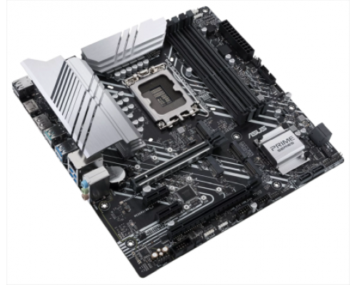 Материнская плата ASUS PRIME Z690M-PLUS D4, LGA1700, Z690, 4*DDR4, HDMI+DVI+DP, CrossFireX, SATA3 + RAID, Audio, Gb LAN, USB 3.2*8, USB 2.0*6, COM*1 header (w/o cable), mATX ; 90MB18Q0-M0EAY0