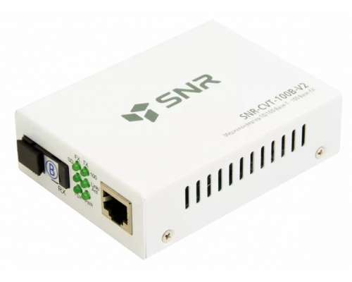 Медиаконвертер SNR 10/100-Base-T / 100Base-FX, Tx/Rx: 1310/1550нм, V2 (Rev.M)