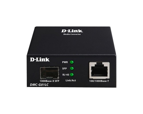 Медиаконвертер D-Link DMC-G10SC/A1A, Media Converter with 1 100/1000Base-T port and 1 1000Base-LX port.     Up to 10km, single-mode Fiber, SC connector, Jumbo frame, Transmitting and Receiving wavelength: 1310nm.
