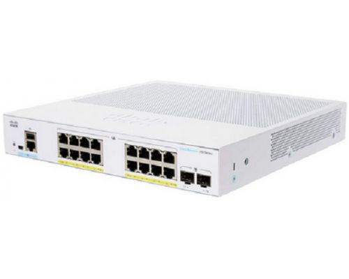 Коммутатор CBS250 Smart 16-port GE, PoE, 2x1G SFP