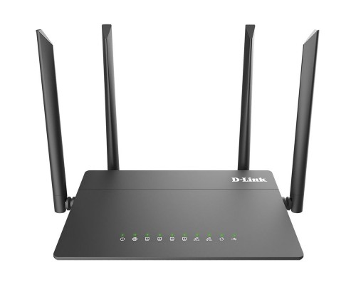 Маршрутизатор D-Link DIR-815/RU/R4A, Wireless AC1200 Dual-Band Router with 3G/LTE Support, 1 10/100Base-TX WAN port, 4 10/100Base-TX LAN ports and 1 USB Port. 802.11b/g/n compatible, 802.11AC up to 866Mbps,1 10/10