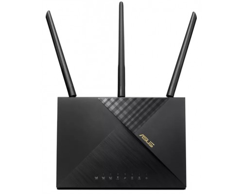 Маршрутизатор ASUS 4G-AX56// роутер 802.11ax со встроенным LTE модемом, до 6574+ 1201 Мб/c 2,4 + 5 гГц, 2 антенны LTE, 2 антенны Wi-FI, USB, GBT LAN ; 90IG06G0-MO3110