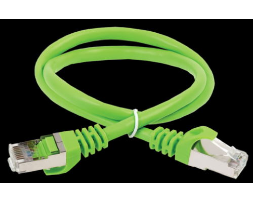 Патчкорд Коммутационный шнур (патч-корд) кат.6 FTP PVC 1м зелёный (PC02-C6F-1M)