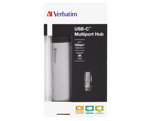 Док Verbatim USB-C multiport hub USB 3.1 GEN 1 / USB 3.0 / HDMI