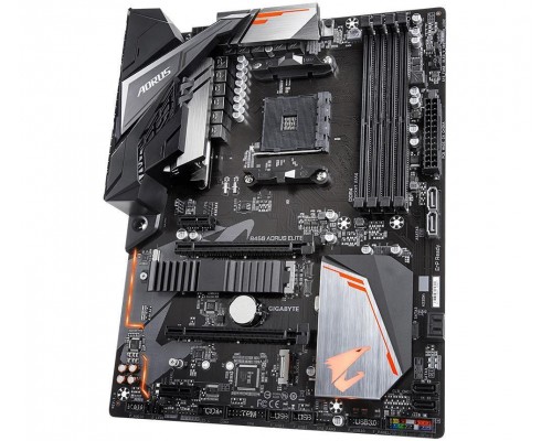 Материнская плата AMD B450 SAM4 ATX B450 AORUS ELITE 1.1 GIGABYTE