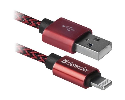 Кабель LIGHTNING TO USB2 1M RED ACH01-03T 87807 DEFENDER