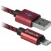 Кабель LIGHTNING TO USB2 1M RED ACH01-03T 87807 DEFENDER