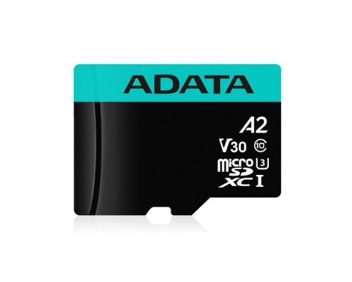 Карта памяти MICRO SDXC 256GB W/AD. AUSDX256GUI3V30SA2-RA1 ADATA