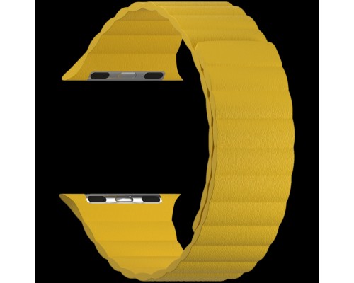 Кожаный ремешок для Apple Watch 42/44 mm LYAMBDA POLLUX DSP-24-44-YL Yellow