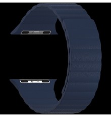 Кожаный ремешок для Apple Watch 42/44 mm LYAMBDA POLLUX DSP-24-44-DB Dark Blue                                                                                                                                                                            