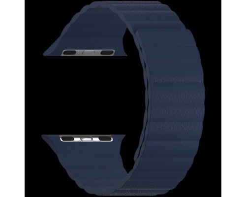 Кожаный ремешок для Apple Watch 42/44 mm LYAMBDA POLLUX DSP-24-44-DB Dark Blue