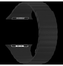 Кожаный ремешок для Apple Watch 42/44 mm LYAMBDA POLLUX DSP-24-44-BK Black                                                                                                                                                                                