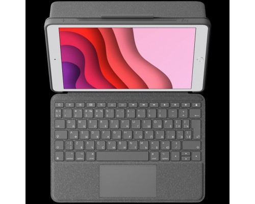 Клавиатура-чехол LOGITECH COMBO TOUCH - GREY - RUS - INTNL