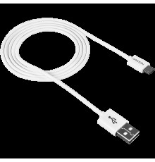 Кабель CANYON UM-1 Micro USB cable, 1M, White, 15*8.2*1000mm, 0.018kg                                                                                                                                                                                     