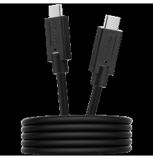 Кабель CANYON UC-9 Type C USB3.1 standard cable, PD3.0 100W, with full feature(video, audio, data transmission and PD charging), OD 4.8mm, cable length 1m, Black, 13*9*1000mm, 0.043kg                                                                   