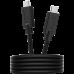 Кабель CANYON UC-9 Type C USB3.1 standard cable, PD3.0 100W, with full feature(video, audio, data transmission and PD charging), OD 4.8mm, cable length 1m, Black, 13*9*1000mm, 0.043kg