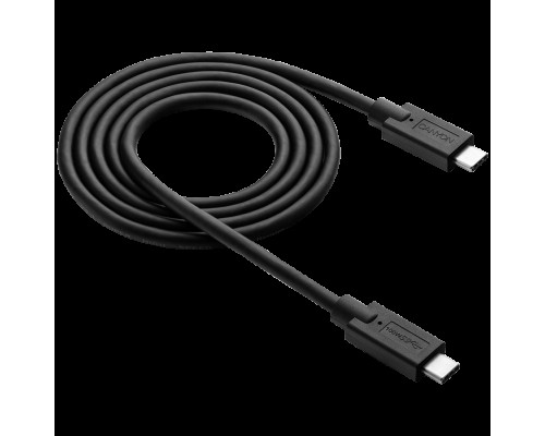 Кабель CANYON UC-9 Type C USB3.1 standard cable, PD3.0 100W, with full feature(video, audio, data transmission and PD charging), OD 4.8mm, cable length 1m, Black, 13*9*1000mm, 0.043kg