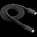 Кабель CANYON UC-9 Type C USB3.1 standard cable, PD3.0 100W, with full feature(video, audio, data transmission and PD charging), OD 4.8mm, cable length 1m, Black, 13*9*1000mm, 0.043kg