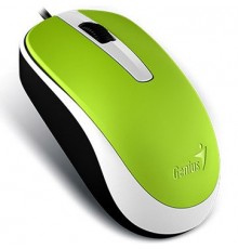 Мышь Genius DX-120 (USB, оптическая, разрешение сенсора 1000 DPI, 3 кнопки, Длина кабеля 1.5м) Цвет зелёный.                                                                                                                                              