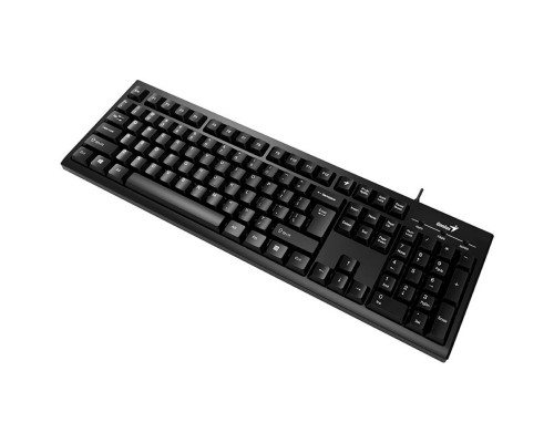 Клавиатура Wired multimedia keyboard Genius SmartKB-100, USB, 104 buttons +  SmartGenius button, 12 programable keys , App support, classic form , cable 1.5 m. , black color