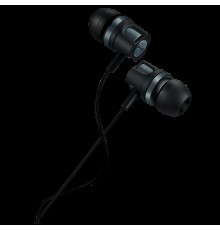 Гарнитура CANYON EP-3 Stereo earphones with microphone, Dark gray, cable length 1.2m, 21.5*12mm, 0.011kg                                                                                                                                                  