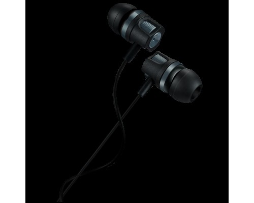 Гарнитура CANYON EP-3 Stereo earphones with microphone, Dark gray, cable length 1.2m, 21.5*12mm, 0.011kg