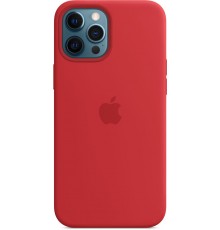 Чехол Apple MagSafe, силикон, для iPhone 12 Pro Max Silicone Case with MagSafe - (PRODUCT)RED                                                                                                                                                             