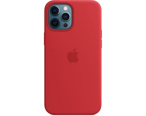 Чехол Apple MagSafe, силикон, для iPhone 12 Pro Max Silicone Case with MagSafe - (PRODUCT)RED