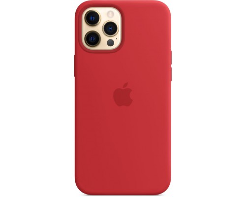 Чехол Apple MagSafe, силикон, для iPhone 12 Pro Max Silicone Case with MagSafe - (PRODUCT)RED