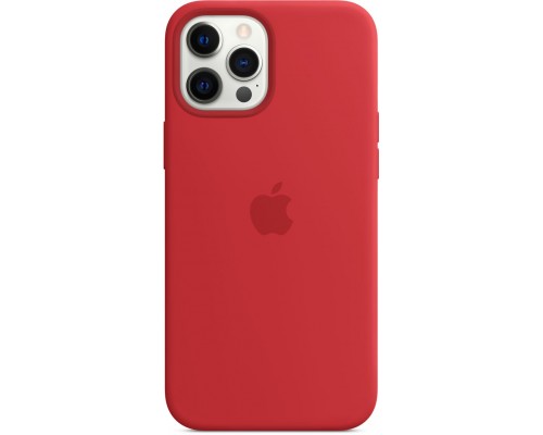 Чехол Apple MagSafe, силикон, для iPhone 12 Pro Max Silicone Case with MagSafe - (PRODUCT)RED