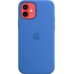 Чехол Apple MagSafe для iPhone 12/12 Pro, силикон, iPhone 12 | 12 Pro Silicone Case with MagSafe - Capri Blue