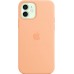 Чехол Apple MagSafe для iPhone 12/12 Pro, силикон, iPhone 12 | 12 Pro Silicone Case with MagSafe - Cantaloupe