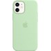 Чехол Apple MagSafe, силикон, для iPhone 12 mini Silicone Case with MagSafe - Pistachio