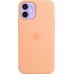 Чехол Apple MagSafe, силикон, для iPhone 12 mini Silicone Case with MagSafe - Cantaloupe