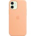 Чехол Apple MagSafe, силикон, для iPhone 12 mini Silicone Case with MagSafe - Cantaloupe