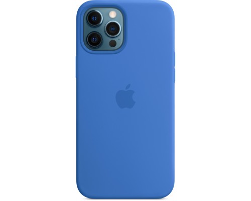 Чехол Apple MagSafe, силикон, для iPhone 12 Pro Max Silicone Case with MagSafe - Capri Blue