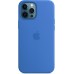 Чехол Apple MagSafe, силикон, для iPhone 12 Pro Max Silicone Case with MagSafe - Capri Blue