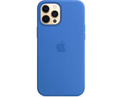 Чехол Apple MagSafe, силикон, для iPhone 12 Pro Max Silicone Case with MagSafe - Capri Blue